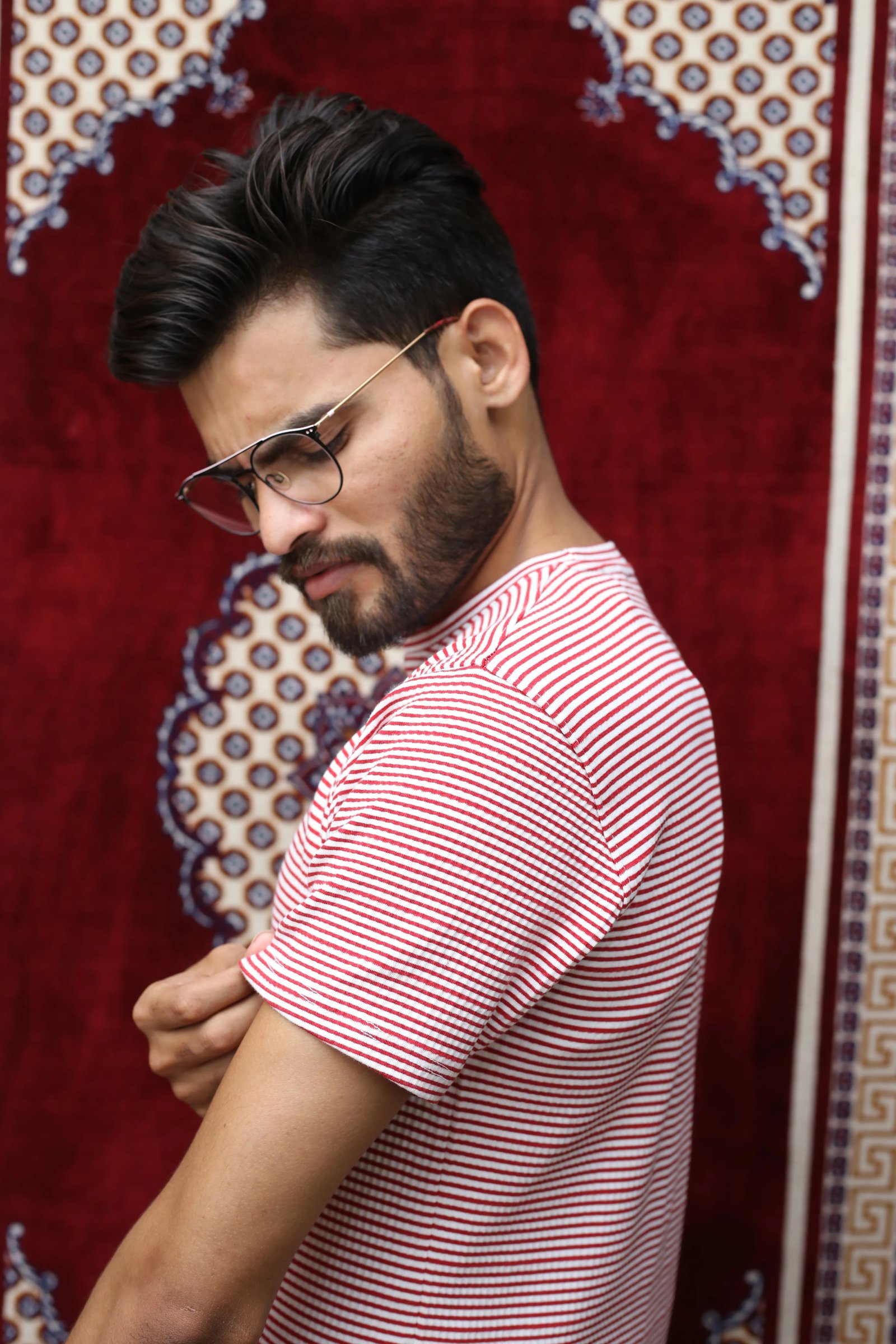 GLO-102 Coral Stripe Casual