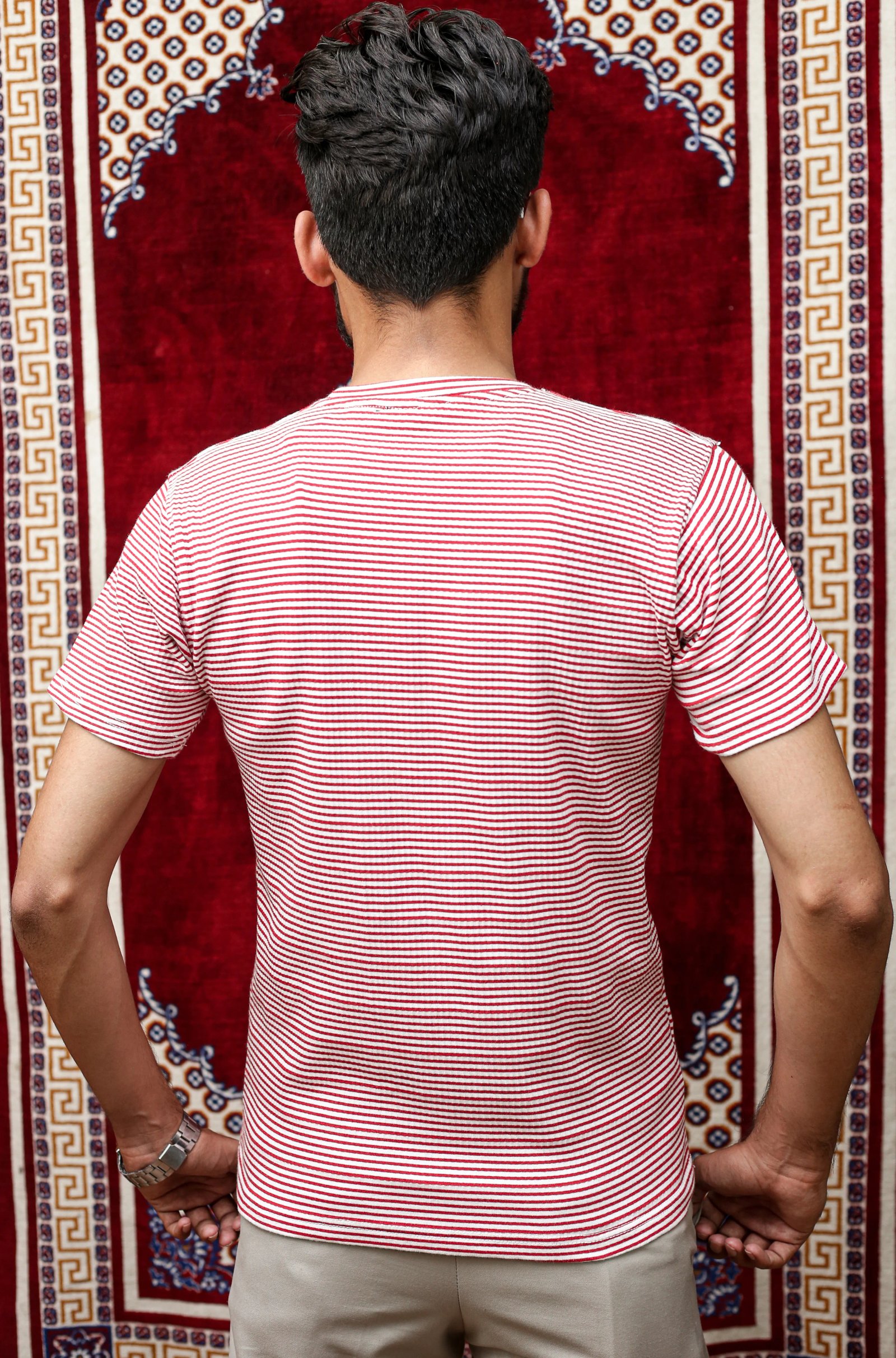 GLO-102 Coral Stripe Casual