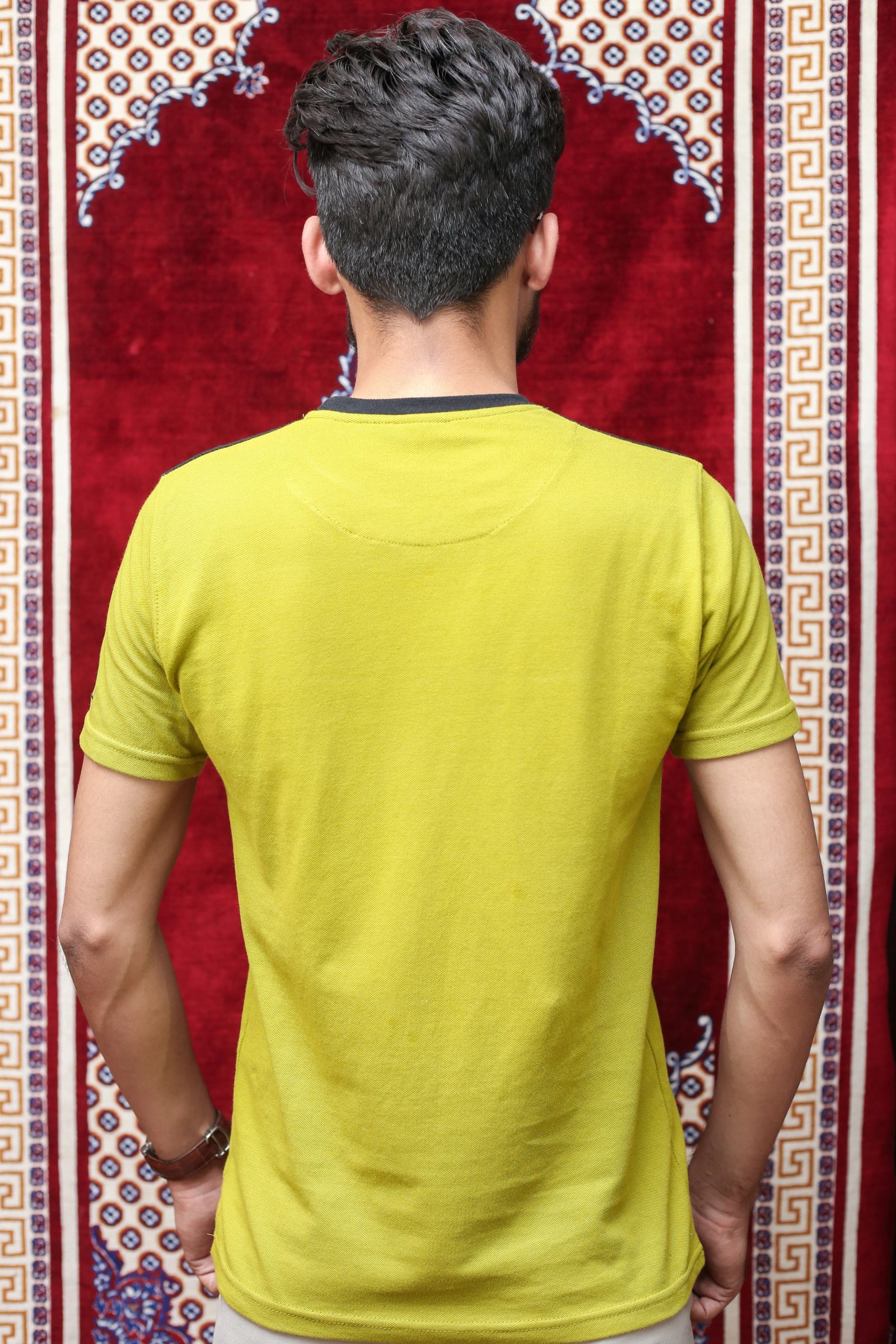 GLO-106 Olive Contrast Tee