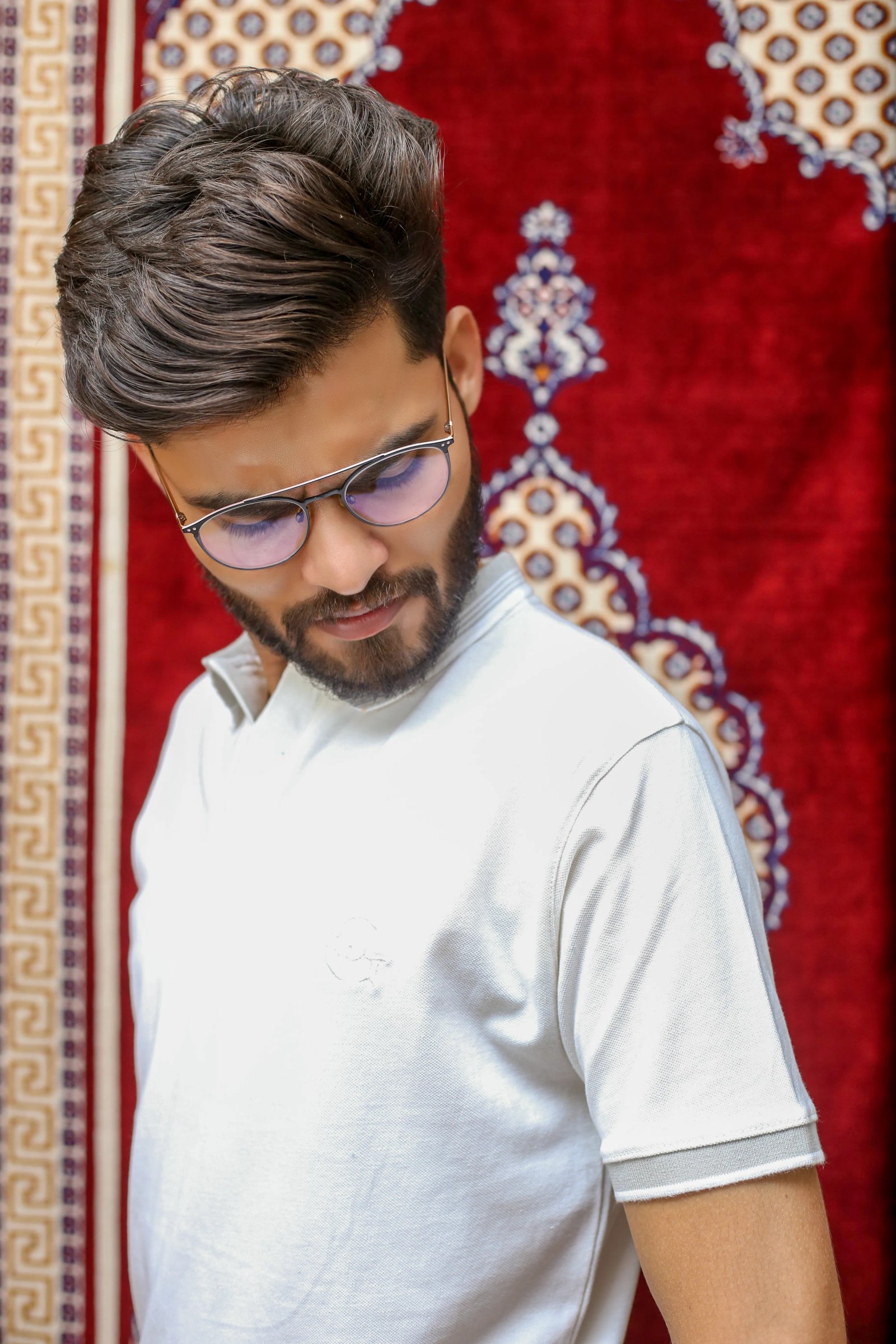 GLO-110 Classic White Polo