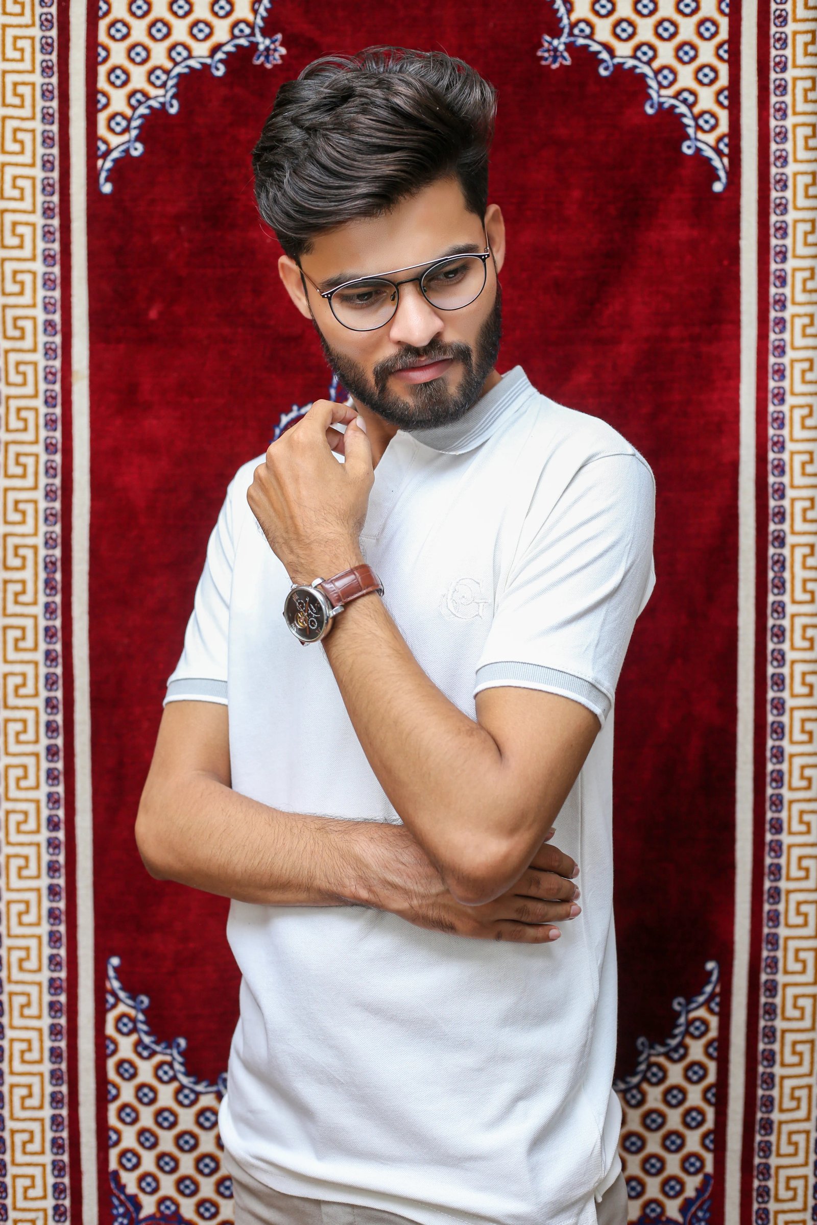 GLO-110 Classic White Polo