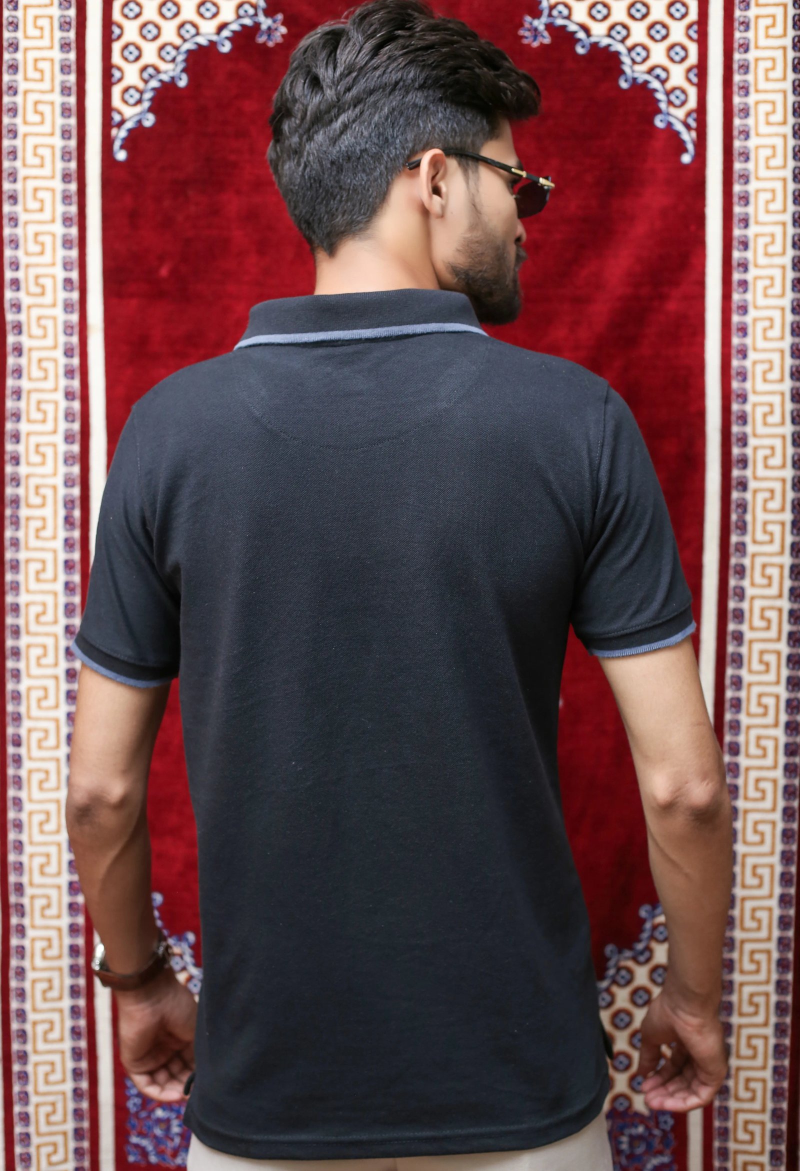 GLO-117 Jet Black Polo