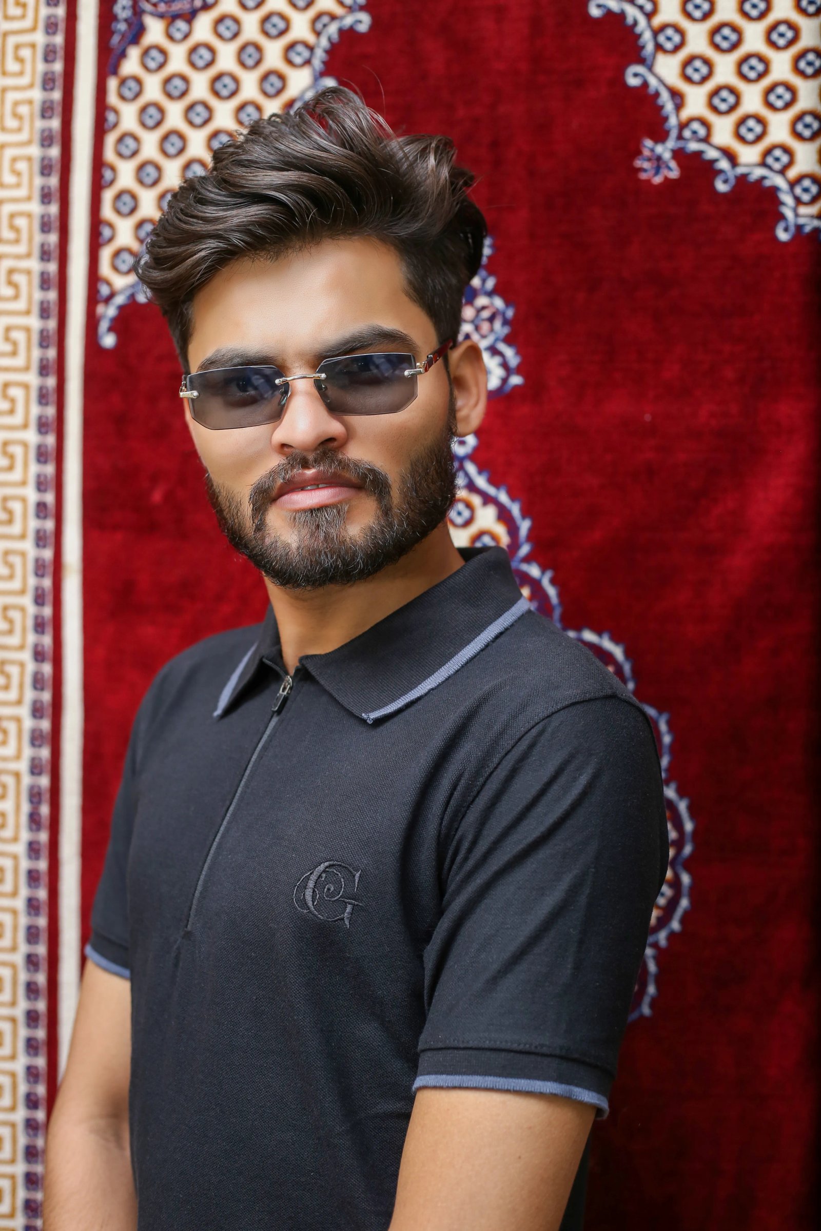 GLO-117 Jet Black Polo