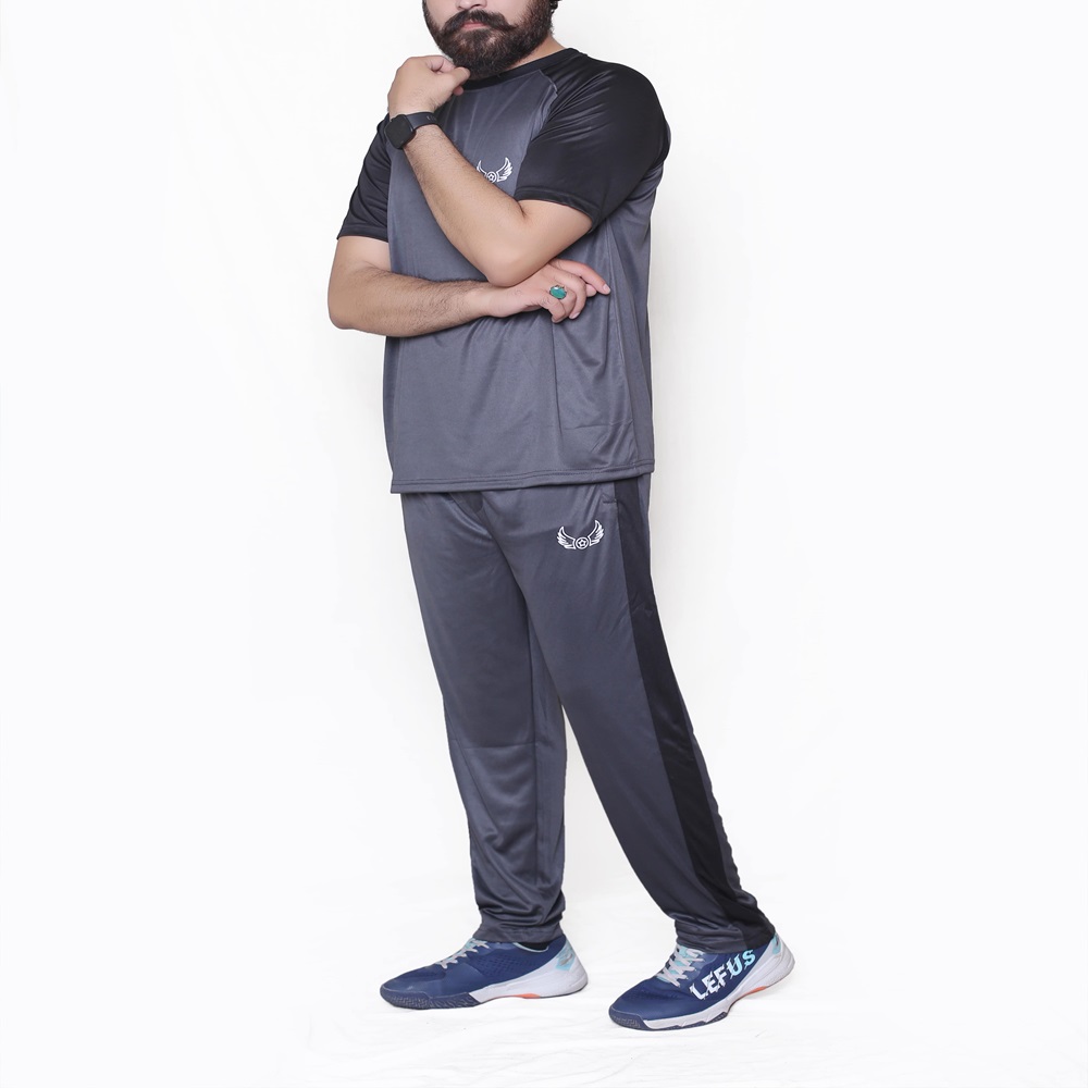 Grey Black Sports Tshirt