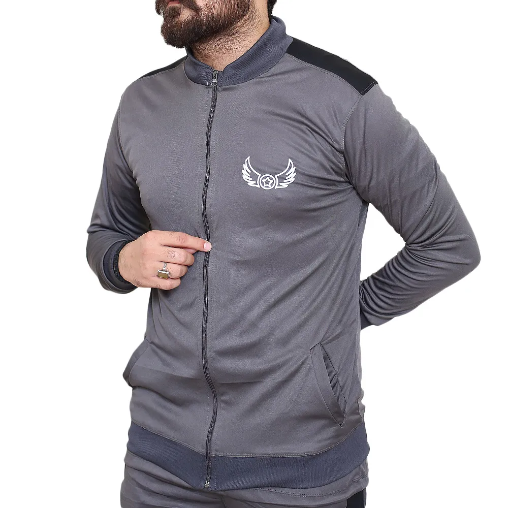 Grey Panel Sports Tracksuits