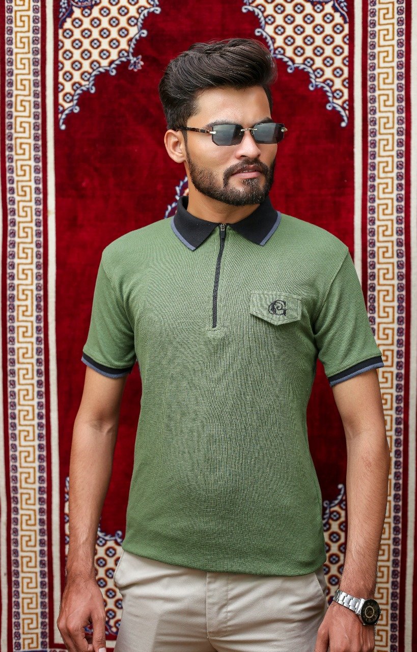 GLO-101 Hunter Zip Pocket Polo