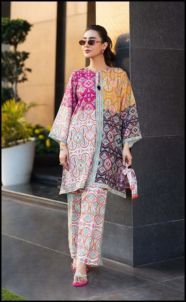 Co-Ord Set - Multicolor Digital Printed